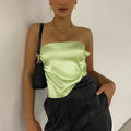 Strapless Bandage Bustier Crop Top
