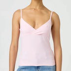 Spaghetti Strap V-Neck Crop Top