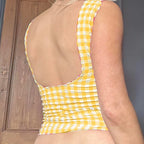 Checkered Lace Square Crop Top