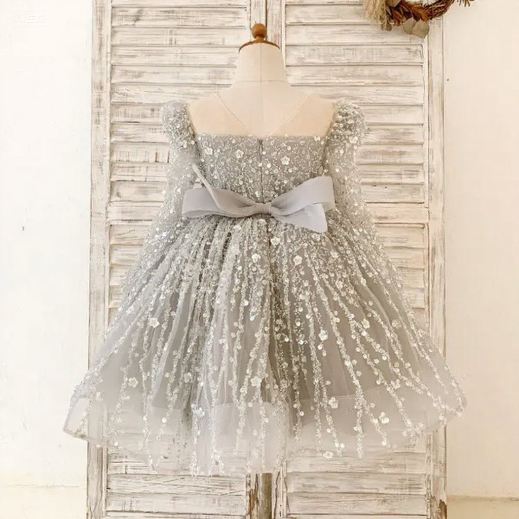 Vestido de primera comunión para niña, vestido de princesa para desfile de cumpleaños de niña pequeña 