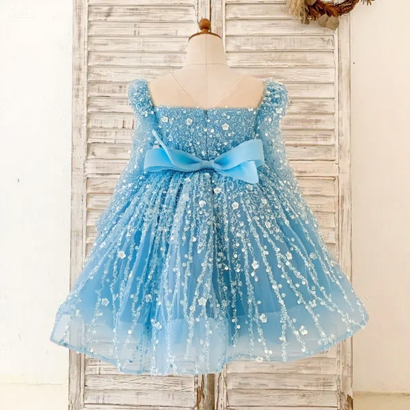 Vestido de primera comunión para niña, vestido de princesa para desfile de cumpleaños de niña pequeña 