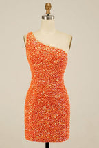 Glitzerndes, schulterfreies Homecoming-Kleid mit Pailletten