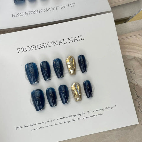 New Style Full Cover Short Mid-length Artificial False Press on  Nails