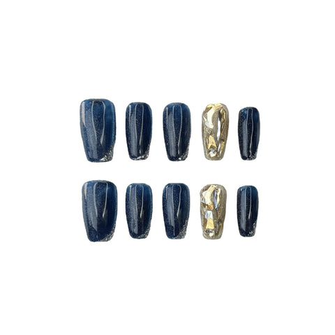 New Style Full Cover Short Mid-length Artificial False Press on  Nails