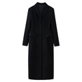Casual Coats Ladies Autumn Winter Elegant Jacket Lapel Long Coat Women