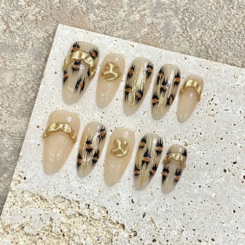 Handmade  Full Cover French Gel Detachable Hand Pressing Luxury Artificial False Nails Sticky Nails