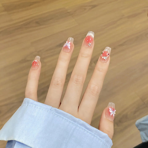 New Style Handmade Different Shape Artificial Nail Salon Removable Full Cover ABS Press on Nails Tips