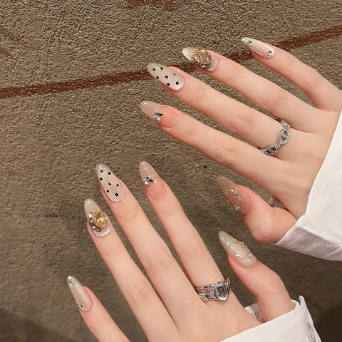 Super Luxury Design Acrylic Stick Nails Soft Gels French Tip Press on Nails Hand Pressing Artificial Nail