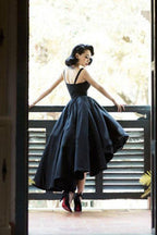 Vestidos de fiesta de regreso a casa cortos de estilo vintage con corte asimétrico