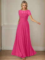 Dunkelblaues A-Linien-Pailletten-Chiffonkleid mit U-Boot-Ausschnitt 