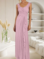 Vestido de malla plisada con escote corazón y corte en A color champán