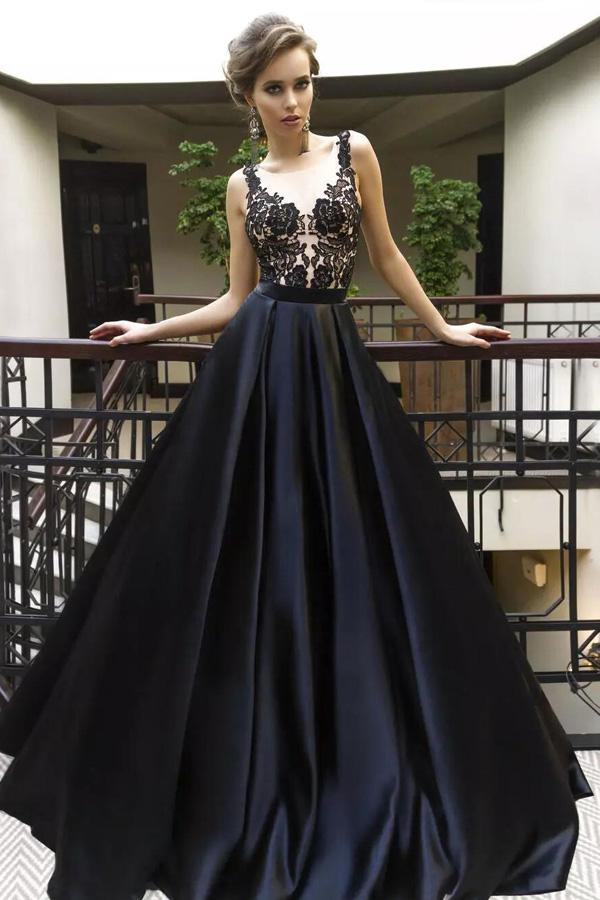 Neu eingetroffen: Schwarzes Ballkleid, Abendkleid, Partykleid, Ballkleid für Teenager 