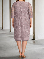 Vestidos de madre de la novia con corte tubo/columna y chaqueta 