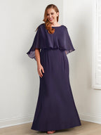 Vestidos de madre de la novia con corte tubo/columna y cuentas 