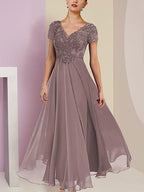 Vestidos de chaqueta de manga corta con corte princesa/A, vestidos para madre de la novia 