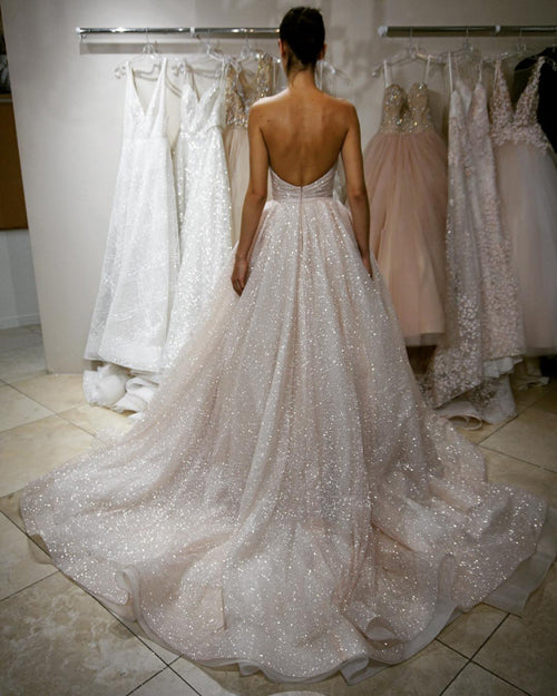 Schöne Ballkleider Sweetheart Lange Glitzernde Ballkleid Charmantes Abendkleid