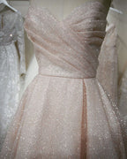 Schöne Ballkleider Sweetheart Lange Glitzernde Ballkleid Charmantes Abendkleid