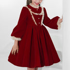 Vestido de niña pequeña elegante de satén princesa fiesta formal comunión desfile vestido 