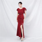 New wedding celebration exhibition car model long dress skirt