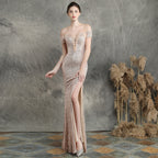 Dress Dream Celebrity Party Party Evening Dress Sexy Long Skinny Toast Bride