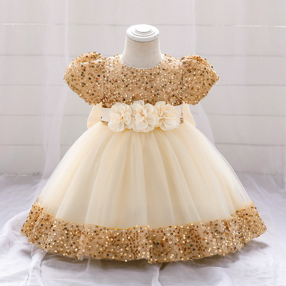Kommunionkleid für Mädchen, Festkleid für Kleinkinder, Taufe, Geburtstagskleid für Prinzessinnen 