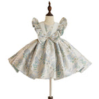 Kleid für Mädchen, Blumenmädchen, Kommunion, Hochzeit, festlich, mit Schleife, flauschig, Prinzessinnenkleid 