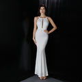 Sequins Party Dress Long Banquet Slim Fit Fishtail Elegant Celebrity Party Annual Meeting Host