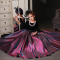 Vestido de primera comunión para niña, estilo retro, de lujo, con vuelo, para fiesta de cumpleaños y desfile. 