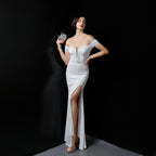 Dress Dream Celebrity Party Party Evening Dress Sexy Long Skinny Toast Bride