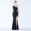 New satin craft beads wedding celebration exhibition dress dress