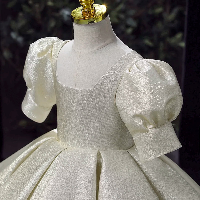 Elegante vestido de primera comunión para bebé, vestidos formales para niños pequeños 