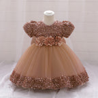 Kommunionkleid für Mädchen, Festkleid für Kleinkinder, Taufe, Geburtstagskleid für Prinzessinnen 