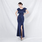 New wedding celebration exhibition car model long dress skirt