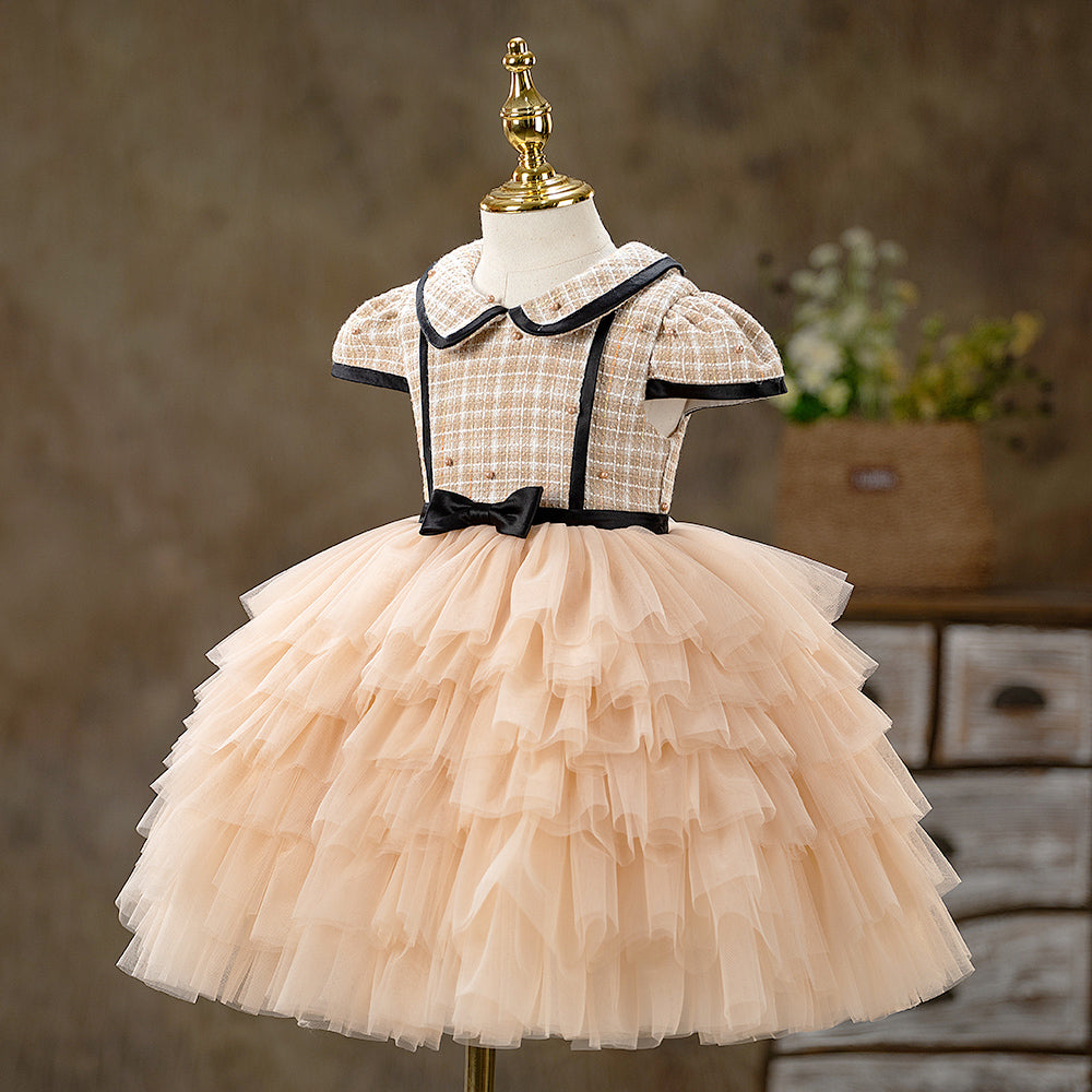 Kleinkind-Abendkleid, Prinzessinnenkleid für Babys, Kommunionskleid 