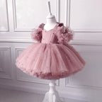Bonito vestido de primera comunión para niñas, vestido de princesa para fiesta de cumpleaños infantil. 