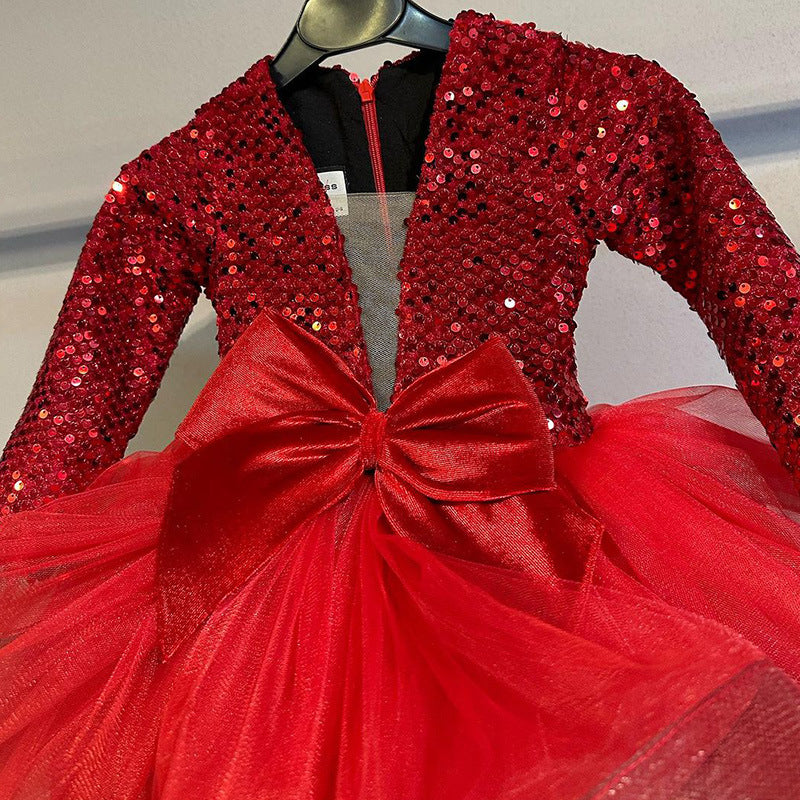 Bonito vestido de primera comunión para niñas, vestido de princesa para fiesta de cumpleaños de niñas pequeñas. 