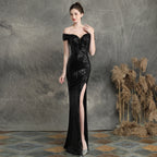 Dress Dream Celebrity Party Party Evening Dress Sexy Long Skinny Toast Bride