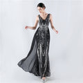 New dress positioning flower beads back beads with cape evening dress, annual meeting, performance
