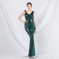 New design foreign trade spot Symphony bead long evening dress