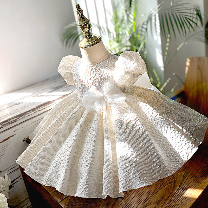 Elegante vestido de primera comunión para bebé, vestidos de cumpleaños para niña 