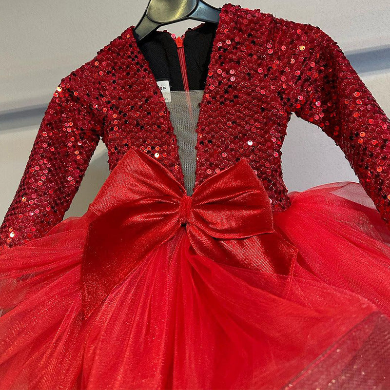 Bonito vestido de primera comunión para niñas, vestido de princesa para fiesta de cumpleaños de niñas pequeñas. 