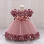 Kommunionkleid für Mädchen, Festkleid für Kleinkinder, Taufe, Geburtstagskleid für Prinzessinnen 