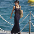Sexy Sheer Mesh Beach Resort Maxi Dress