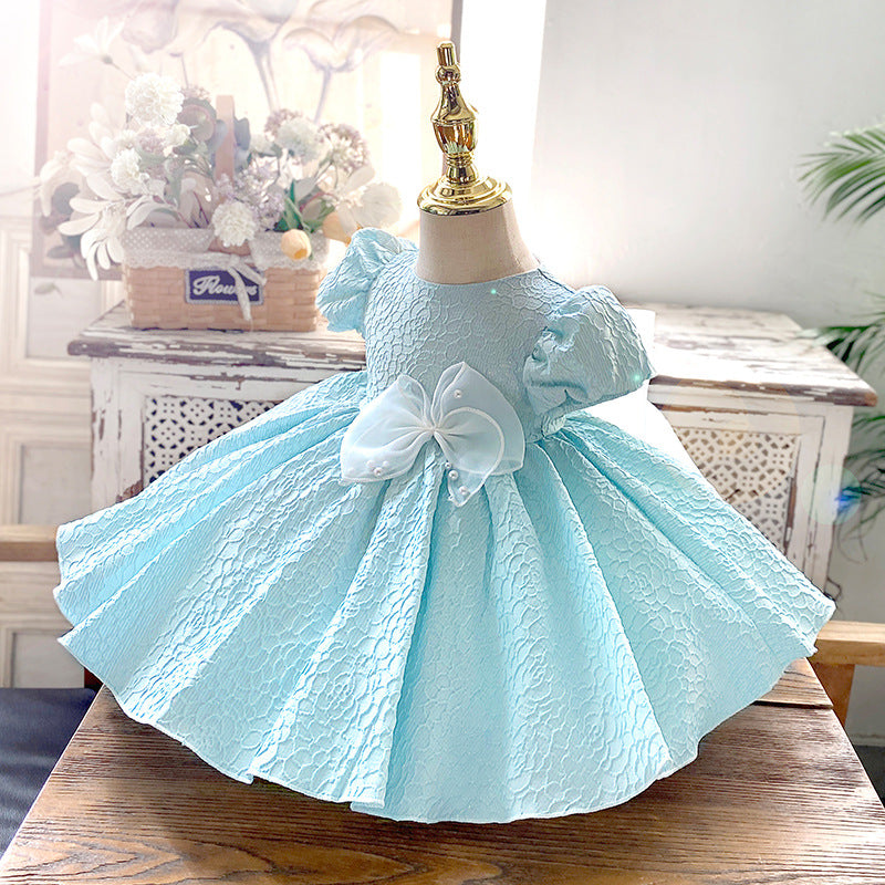 Elegante vestido de primera comunión para bebé, vestidos de cumpleaños para niña 