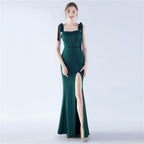 Dresses New Annual Meeting Party Bridesmaids Satin Evening Dresses Ball Dresses