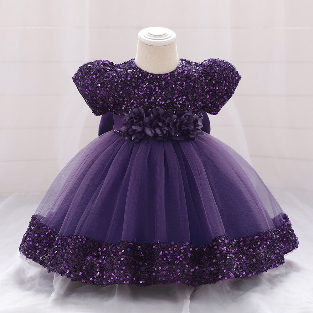 Kommunionkleid für Mädchen, Festkleid für Kleinkinder, Taufe, Geburtstagskleid für Prinzessinnen 