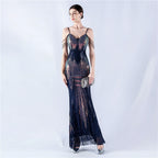 New dress positioning flower bead sheet craft bead suspender evening dress