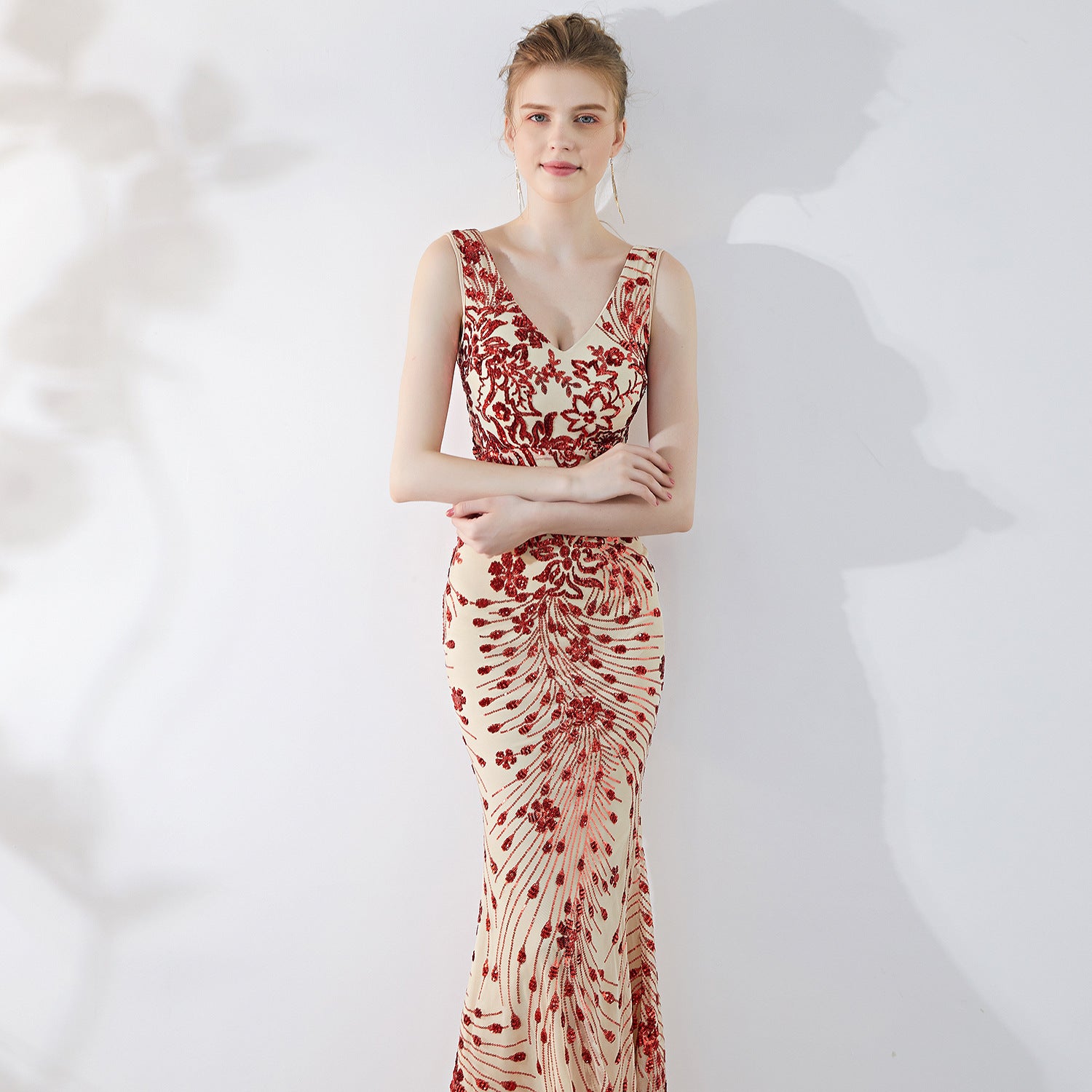 Evening Dress Summer Slim Long Toast Bridal Fishtail Dress Women's Banquet Fashion Dress