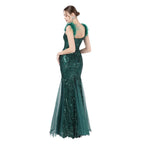 New craft ostrich hair mesh yarn beads high-end long dress skirt