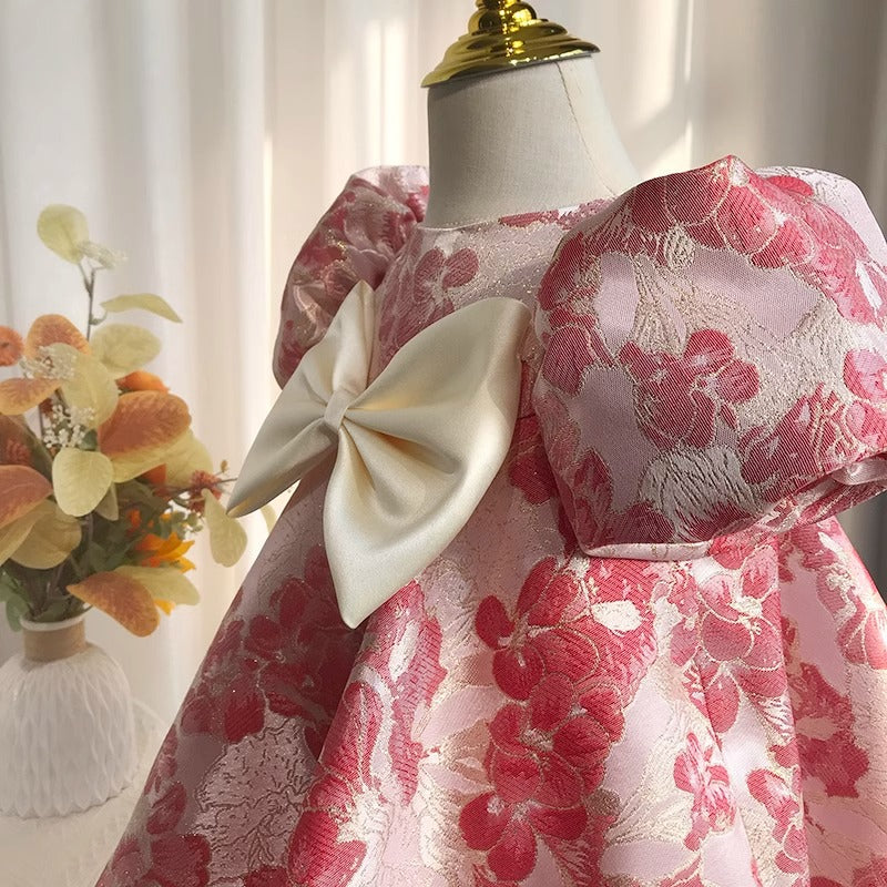 Baby Girl First Communion Girl Birthday Party Pageant Flower Bowknot Dress